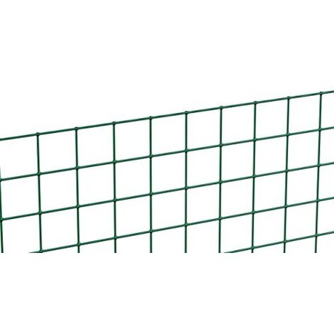 Alberts 614508 Rete saldata, diverse altezze - disponibile in diversi colori, verde, Maglie 12,7 x 12,7 mm, Altezza 50 cm, Lunghezza 5 m