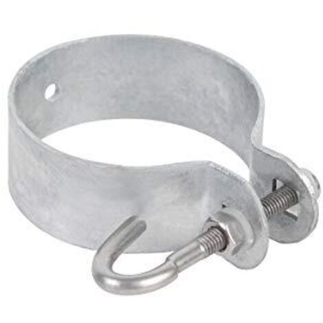 Alberts 655761 Fascetta per Barre di tensionamento per Recinzione, Acciaio, Schellen-Ø: 60 mm