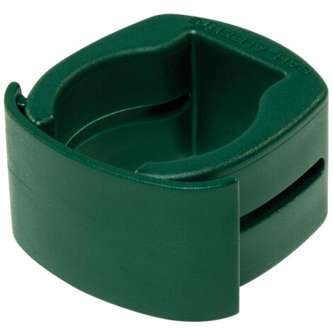 Alberts 655938 Fix-Clip Pro®, per il fissaggio di reti saldate a pali per recinzione, plastica, verde, per Ø pali 34 mm