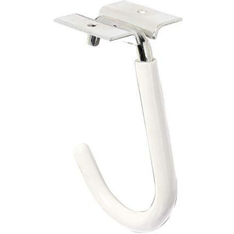Alberts 802011 Gancio portabici, piegato, incl. materiale di fissaggio, zincato blu, profondità del gancio 90 mm, altezza 115 mm
