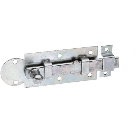 Alberts 840327 Chiavistello per finestre, dritto, con guida asta fissata, zincato galvanico, con strato spesso passivato, piastra 80 x 30 mm, set da 10