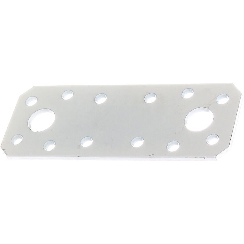 846329 Platine d'assemblage, plastifiée blanche, 96 x 35 mm, Set de 50 pièces - Alberts