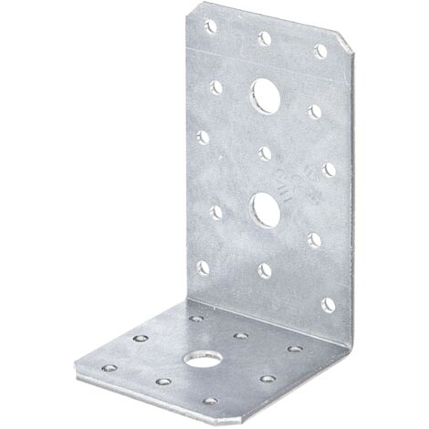 Alberts 846404 Équerre d'assemblage, galvanisée Sendzimir, 100 x 60 x 60 mm, Set de 50 pièces