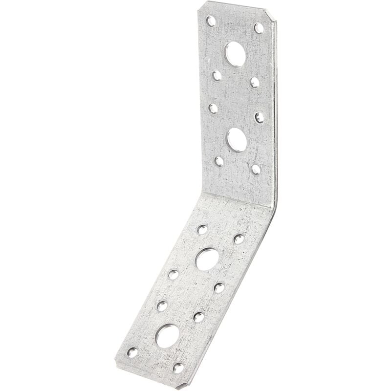 Alberts 848354 Équerre d'assemblage, coudée à 135°, galvanisée Sendzimir, 90 x 90 x 40 mm, Set de 50 pièces