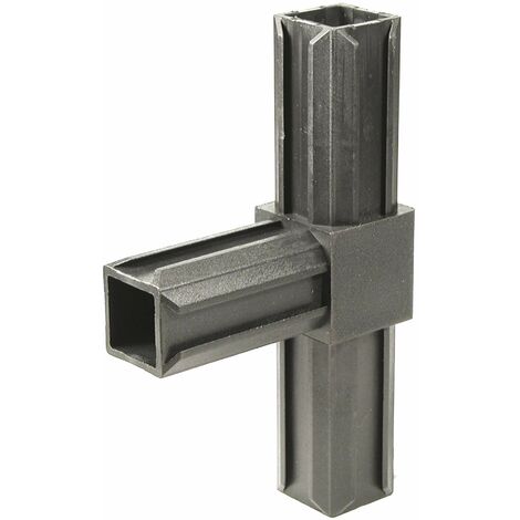 Alberts 859848 Raccordo per tubo XD, a T, plastica, nero, 20 x 20 x 1,5 mm,