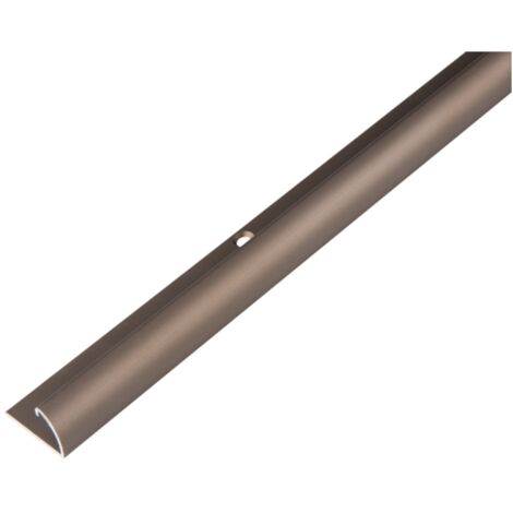 ALBERTS Abschlussprofil, Alu bronze elox., LxBxHxlichte H 1000x25x13x9mm