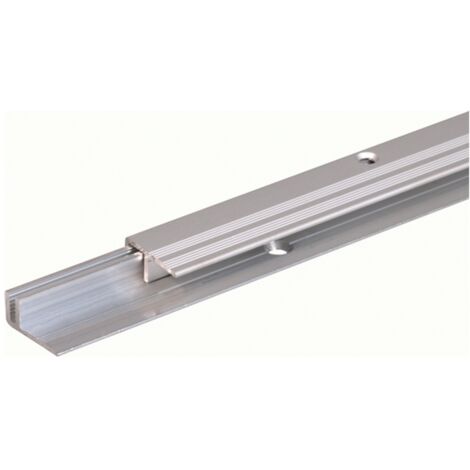 ALBERTS Abschlussprofil Pro, Set für Beläge7-15mm, Alu blank+ Alu silber elox., LxB 2700x22mm