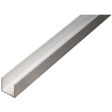 ALBERTS BA-Profil, U-Form, Alu natur, LxBxHxS 1000 x 15 x 15 x 1,5 mm