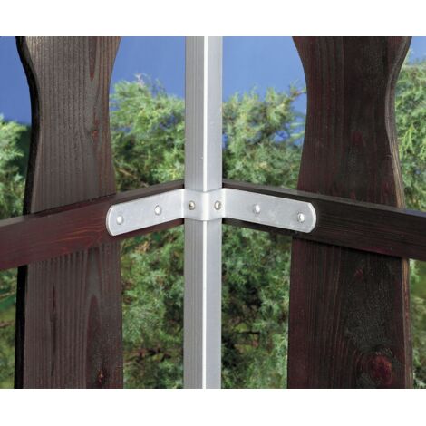 Alberts Befestigungslasche 11,9 cm für Universalpfosten 3x3 feuerverzinkt Metallzäune & Drahtzäune