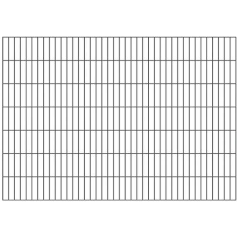 ALBERTS Doppelstab-Gittermatte, verz.anthr, BxH2000x1400mm, Draht-Ø6/5/6, Masche50x200mm