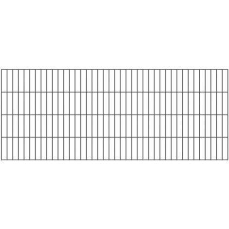 ALBERTS Doppelstab-Gittermatte, verz.anthr, BxH2000x800mm, Draht-Ø6/5/6, Masche50x200mm