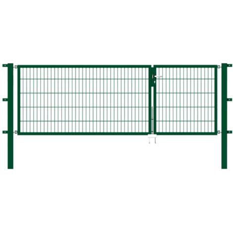 ALBERTS Doppeltor Flexo, fvz.grün Kst.b.RAL 6005, li.BxH1000+2000x1000, PF80x80/1700mm