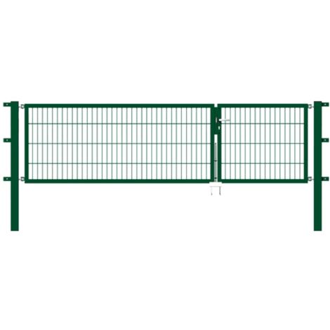 ALBERTS Doppeltor Flexo, fvz.grün Kst.b.RAL 6005, li.BxH1000+2000x800, PF80x80/1500mm