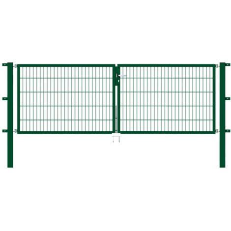 ALBERTS Doppeltor Flexo, fvz.grün Kst.b.RAL 6005, lichte BxH3000x1000, PF80x80/1700mm