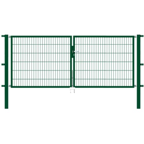 ALBERTS Doppeltor Flexo, fvz.grün Kst.b.RAL 6005, lichte BxH3000x1200, PF80x80/1900mm