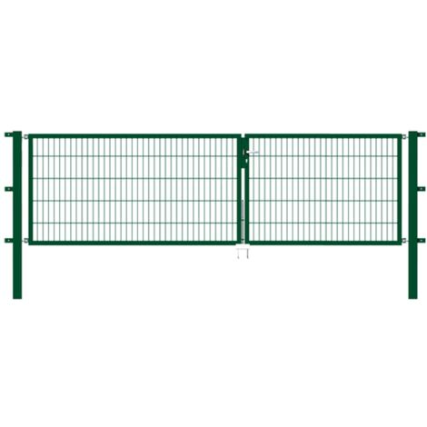 ALBERTS Doppeltor Flexo, fvz.grün Kst.b.RAL 6005, lichte BxH3500x1000, PF80x80/1700mm