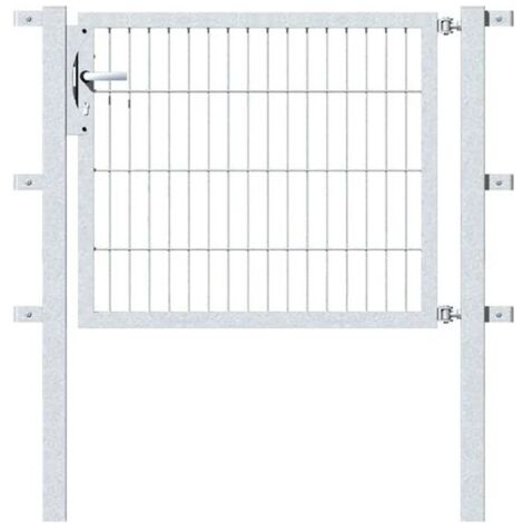 ALBERTS Einzeltor Flexo, feuerverzinkt, lichte BxH1000x1200, PF60x60/1700mm