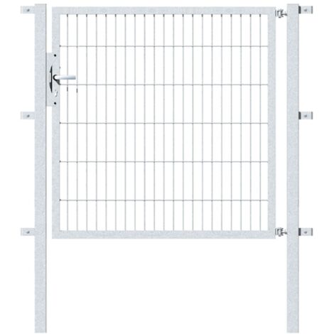 ALBERTS Einzeltor Flexo, feuerverzinkt, lichte BxH1250x1200, PF60x60/1700mm