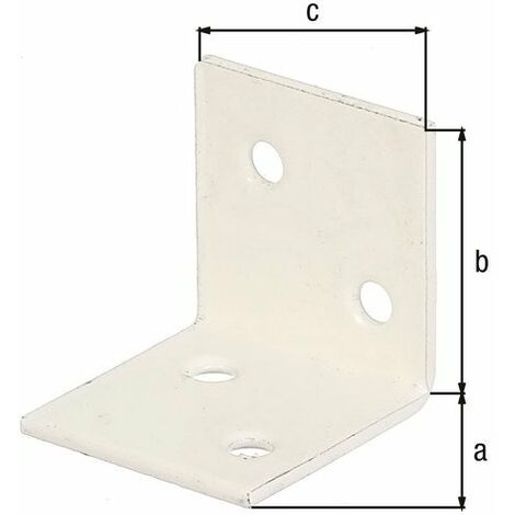 ALBERTS Equerre En Acier Plastifié, L.3 X L.3 X H.3 Cm