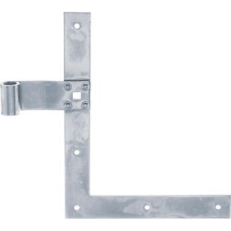 ALBERTS Fensterladen-Winkelband, gerade, oben, gelb verzinkt, HxL 250x200mm, Rolle Ø13mm