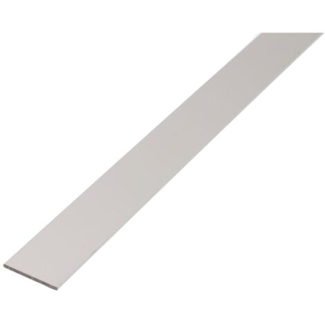 ALBERTS Flachstange, Alu silber elox., LxBxS 2000 x 30 x 2 mm
