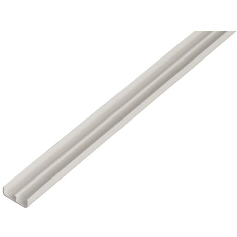 ALBERTS Führungsschienenprofil unten, PVC weiß, Lxlichte BxH 1000 x 6,5 x 5 mm