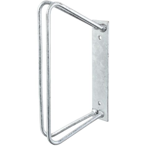 Alberts GAH 692254, Supporto Singolo per Bici, Fissaggio a Parete, zincato a Caldo, 45° / 350 x 170 mm