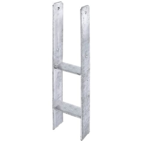 ALBERTS H-Pfostenträger, fvz, zEinbet., lichte Breite 116 mm, Gesamthöhe 600mm, Stärke 6mm