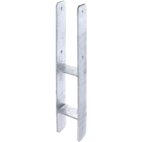 ALBERTS H-Pfostenträger, fvz, zEinbet., lichte Breite 95mm, Gesamthöhe 600mm, Stärke 6mm