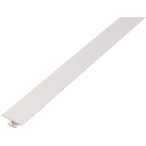 ALBERTS H-Profil, PVC weiß, LxB obenxHxB unten 1000 x 25 x 6 x 10 mm