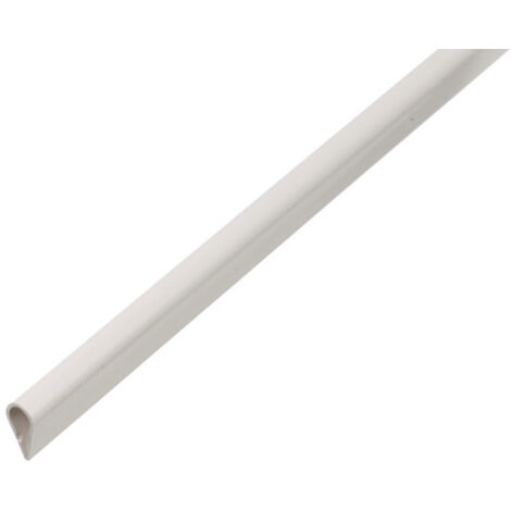 ALBERTS Klemmprofil, PVC weiß, LxBxS 1000 x 15 x 0,9 mm