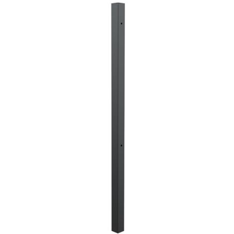 ALBERTS Klobenpfosten Doppelt. Chaussee, Circle, Alu, anthrazit Kst.b.z.Einbet.89x89/1800mm