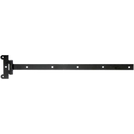ALBERTS Kreuzgehänge, KTL schwarz, Scharnier LxB 115x45, Band LxB 591x30 mm