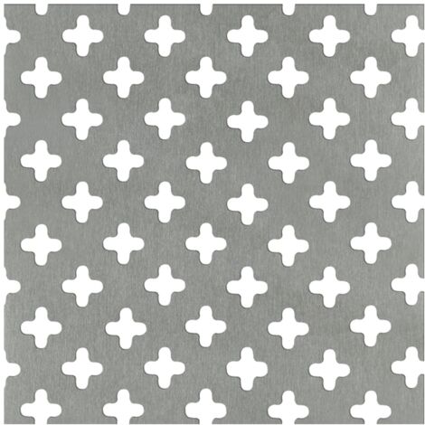 Alberts Lochblech Aluminium eloxiert 200 x 0,8 x 1000 mm Kreuzloch Lochblech