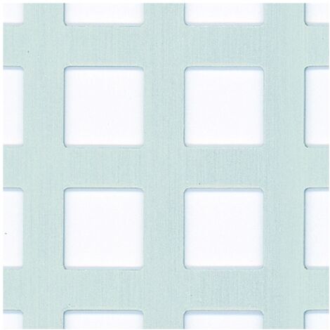 Alberts Lochblech Aluminium eloxiert 250 x 0,8/15 x 500 mm quadratische Lochung Lochblech