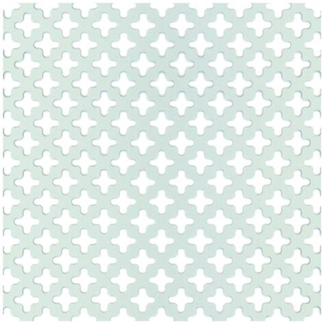 Alberts Lochblech Aluminium eloxiert 250 x 0,8 x 500 mm Kreuzloch Lochblech