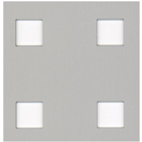 Alberts Lochblech Aluminium eloxiert 600 x 0,8 x 1000 mm quadratische Lochung Lochblech