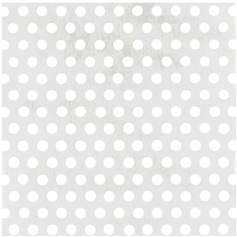 ALBERTS Lochblech, Lochung rund Ø3 mm, Alu silber elox., BxLxS 200 x 1000 x 0,8 mm