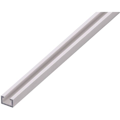 ALBERTS Nutprofil, Alu silber elox., M8, LxBxHxS 1000 x 17 x 11 x 2 mm