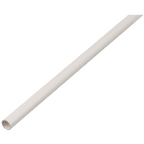 ALBERTS Rundrohr, PVC weiß, LxØxS 1000 x 12 x 1 mm