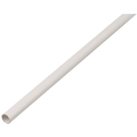 ALBERTS Rundrohr, PVC weiß, LxØxS 1000 x 7 x 1 mm