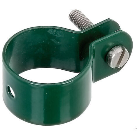 Alberts Schelle zur Befestigung von Streben an Pfosten Ø 34 mm grün Metallzäune & Drahtzäune