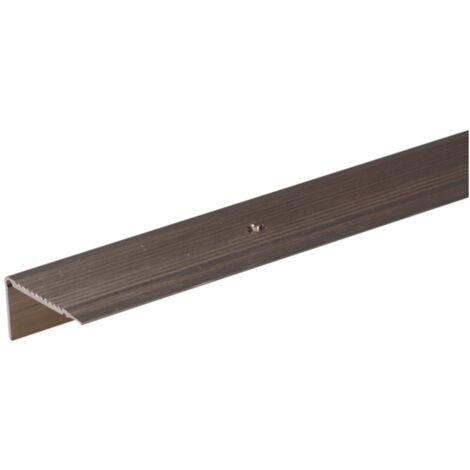 ALBERTS Treppenkanten-Schutzprofil, Alu bronze elox., LxBxHxS 2000x45x23x2,5mm