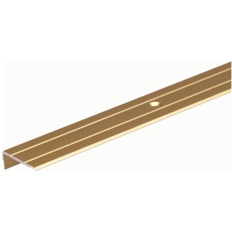 ALBERTS Treppenkanten-Schutzprofil, Alu gold elox., LxBxHxS 1000x25x20x1,5mm