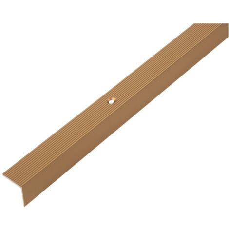 ALBERTS Treppenkanten-Schutzprofil, Alu gold elox., LxBxHxS 2000x20x20x1,8mm