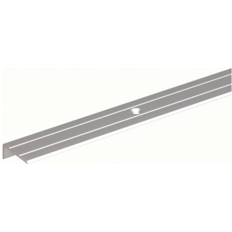 ALBERTS Treppenkanten-Schutzprofil, gebohrt, Alu silber elox., LxBxHxS 1000x24,5x20x1,5mm