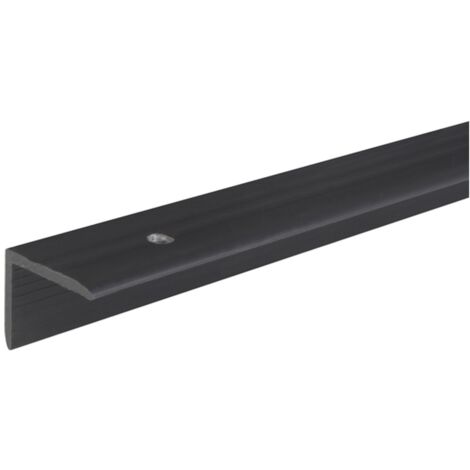ALBERTS Treppenkanten-Schutzprofil, Kst., schwarz, LxBxHxS 1000x25x20x2,0mm
