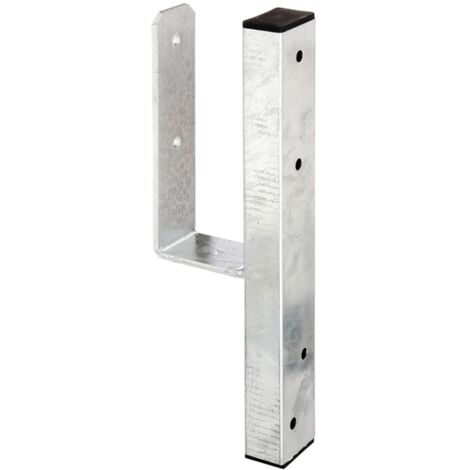 ALBERTS U-Pfostenträger/L-Randsteine für Vierkantholzpf., fvz, z.Aufschrauben, BxH 91x230mm