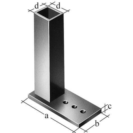 Alberts Universalpfosten 95 cm, 30 x 30 mm, feuerverzinkt Metallzäune & Drahtzäune