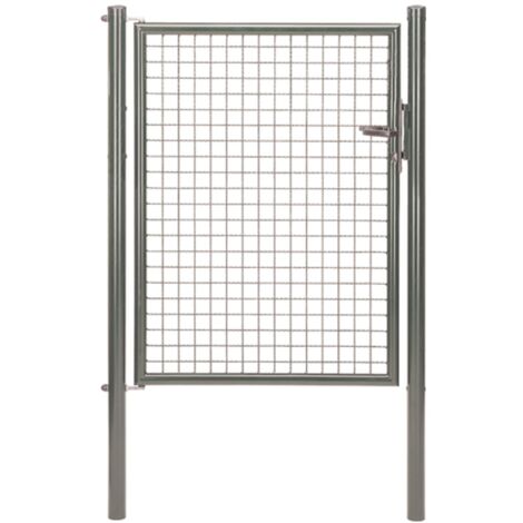 ALBERTS Wellengitter-Einzeltor, zinkp.ant.met.Kst.b., B Mitte-Mitte Pf.1000mmH1250mm